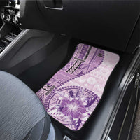 Samoa Siapo Elegant Car Mats Hibiscus Violet Motifs LT05 - Polynesian Pride