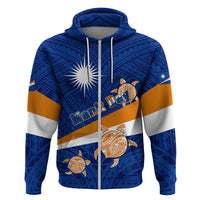 Personalized Marshall Islands Hoodie Manit Day Coat Of Arms With Polynesian Turtle LT05 - Polynesian Pride