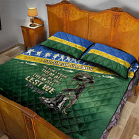 Solomon Islands Remembrance Day Quilt Bed Set Lest We Forget