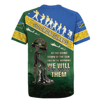 Solomon Islands Remembrance Day Rugby Jersey Lest We Forget