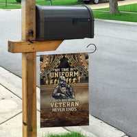 Polynesia Veterans Day Garden Flag Thank You Veterans Polynesian Pattern LT05 - Polynesian Pride