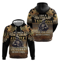 Polynesia Veterans Day Hoodie Thank You Veterans Polynesian Pattern LT05 - Polynesian Pride
