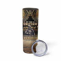 Polynesia Veterans Day Skinny Tumbler Thank You Veterans Polynesian Pattern LT05 - Polynesian Pride