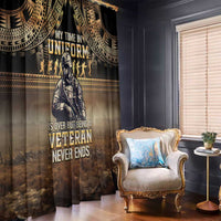 Polynesia Veterans Day Window Curtain Thank You Veterans Polynesian Pattern LT05 - Polynesian Pride