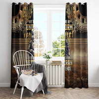 Polynesia Veterans Day Window Curtain Thank You Veterans Polynesian Pattern LT05 - Polynesian Pride