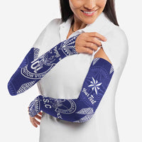 Personalised Queen Salote College Centenary Arm Sleeves Tongan Kupesi Pattern - Polynesian Pride