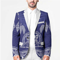 Personalised Queen Salote College Centenary Blazer Tongan Kupesi Pattern - Polynesian Pride