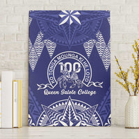 Queen Salote College Centenary Canvas Wall Art Tongan Kupesi Pattern - Polynesian Pride