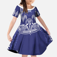 Personalised Queen Salote College Centenary Family Matching Mermaid Dress and Hawaiian Shirt Tongan Kupesi Pattern - Polynesian Pride