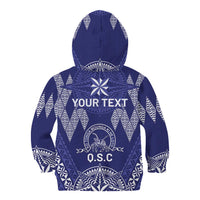 Personalised Queen Salote College Centenary Kid Hoodie Tongan Kupesi Pattern - Polynesian Pride