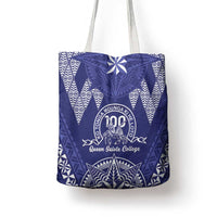 Queen Salote College Centenary Tote Bag Tongan Kupesi Pattern - Polynesian Pride