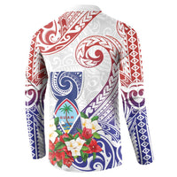 Happy Guam Santa Marian Kamalen Day Button Sweatshirt LT05 - Polynesian Pride