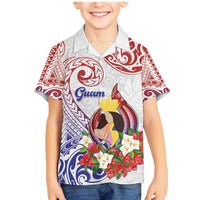 Happy Guam Santa Marian Kamalen Day Family Matching Mermaid Dress and Hawaiian Shirt