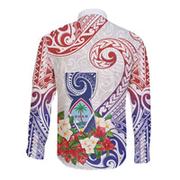 Happy Guam Santa Marian Kamalen Day Long Sleeve Button Shirt LT05 - Polynesian Pride