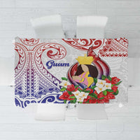 Happy Guam Santa Marian Kamalen Day Tablecloth LT05 White - Polynesian Pride
