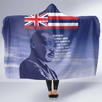 Hawaii MLK Day Hooded Blanket LT05 One Size Blue - Polynesian Pride