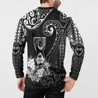 Guam MLK Day Button Sweatshirt The Legacy Of MLK LT05 - Polynesian Pride