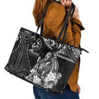 Guam MLK Day Leather Tote Bag The Legacy Of MLK LT05 - Polynesian Pride