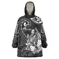 Guam MLK Day Wearable Blanket Hoodie The Legacy Of MLK LT05 One Size Black - Polynesian Pride