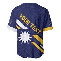 Personalised Happy Nauru Independence Day Baseball Jersey Polynesian Pattern LT05 - Polynesian Pride