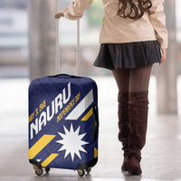 Happy Nauru Independence Day Luggage Cover Polynesian Pattern