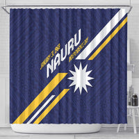 Happy Nauru Independence Day Shower Curtain Polynesian Pattern LT05 - Polynesian Pride
