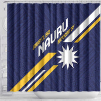 Happy Nauru Independence Day Shower Curtain Polynesian Pattern LT05 - Polynesian Pride