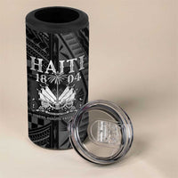 Haiti 1804 4 in 1 Can Cooler Tumbler Polynesian Silver Neg Maron LT05 - Polynesian Pride
