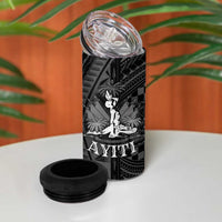 Haiti 1804 4 in 1 Can Cooler Tumbler Polynesian Silver Neg Maron LT05 - Polynesian Pride