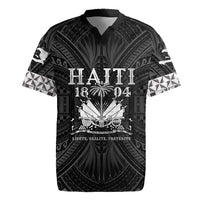 Haiti 1804 Rugby Jersey Polynesian Silver Neg Maron LT05 Silver - Polynesian Pride