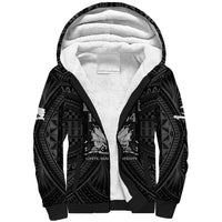 Haiti 1804 Sherpa Hoodie Polynesian Silver Neg Maron LT05 Unisex Silver - Polynesian Pride