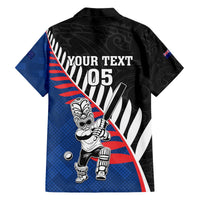 Custom New Zealand Auckland Cricket Hawaiian Shirt With Maori Pattern LT05 - Polynesian Pride