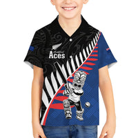 Custom New Zealand Auckland Cricket Hawaiian Shirt With Maori Pattern LT05 - Polynesian Pride
