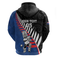 Custom New Zealand Auckland Cricket Hoodie With Maori Pattern