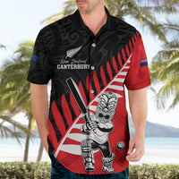 Custom New Zealand Canterbury Cricket Hawaiian Shirt With Maori Pattern LT05 - Polynesian Pride