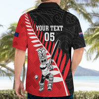 Custom New Zealand Canterbury Cricket Hawaiian Shirt With Maori Pattern LT05 - Polynesian Pride