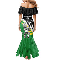 Custom New Zealand Central Districts Cricket Mermaid Dress With Maori Pattern LT05 - Polynesian Pride