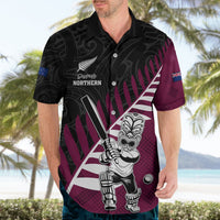 Custom New Zealand Northern Districts Cricket Hawaiian Shirt With Maori Pattern LT05 - Polynesian Pride