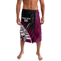 Custom New Zealand Northern Districts Cricket Lavalava With Maori Pattern LT05 Maroon - Polynesian Pride