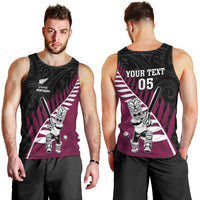 Custom New Zealand Northern Districts Cricket Men Tank Top With Maori Pattern LT05 - Polynesian Pride