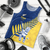 Custom New Zealand Otago Cricket Men Tank Top With Maori Pattern LT05 - Polynesian Pride