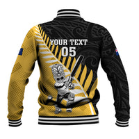 Custom New Zealand Wellington Cricket Baseball Jacket With Maori Pattern LT05 - Polynesian Pride