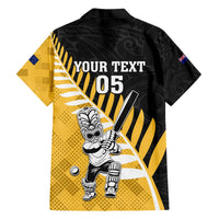 Custom New Zealand Wellington Cricket Hawaiian Shirt With Maori Pattern LT05 - Polynesian Pride