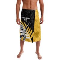 Custom New Zealand Wellington Cricket Lavalava With Maori Pattern LT05 Yellow - Polynesian Pride