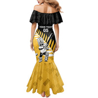 Custom New Zealand Wellington Cricket Mermaid Dress With Maori Pattern LT05 - Polynesian Pride