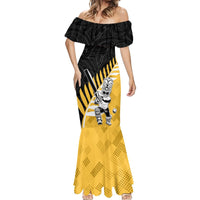 Custom New Zealand Wellington Cricket Mermaid Dress With Maori Pattern LT05 - Polynesian Pride