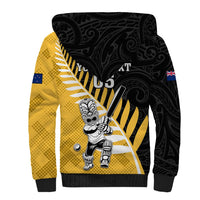 Custom New Zealand Wellington Cricket Sherpa Hoodie With Maori Pattern LT05 - Polynesian Pride