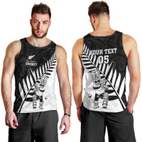 Custom New Zealand Cricket Men Tank Top With Maori Pattern LT05 - Polynesian Pride