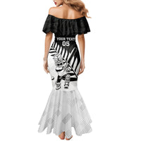 Custom New Zealand Cricket Mermaid Dress With Maori Pattern LT05 - Polynesian Pride