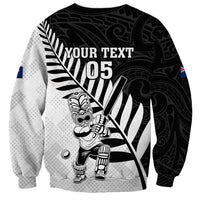 Custom New Zealand Cricket Sweatshirt With Maori Pattern LT05 - Polynesian Pride